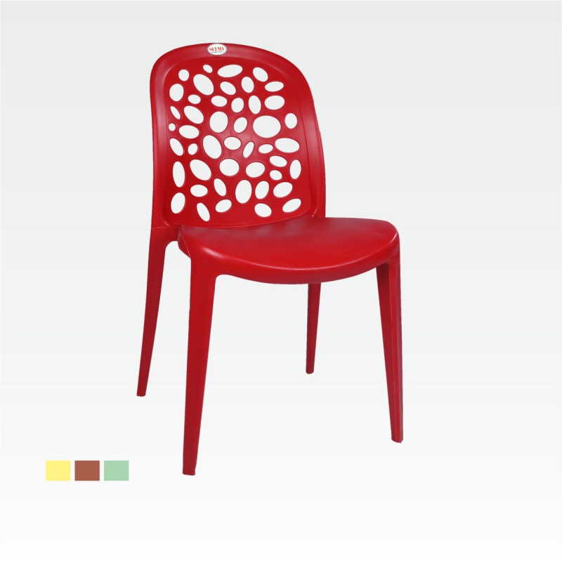 Seema Flora-1 Armless Round Design Chair